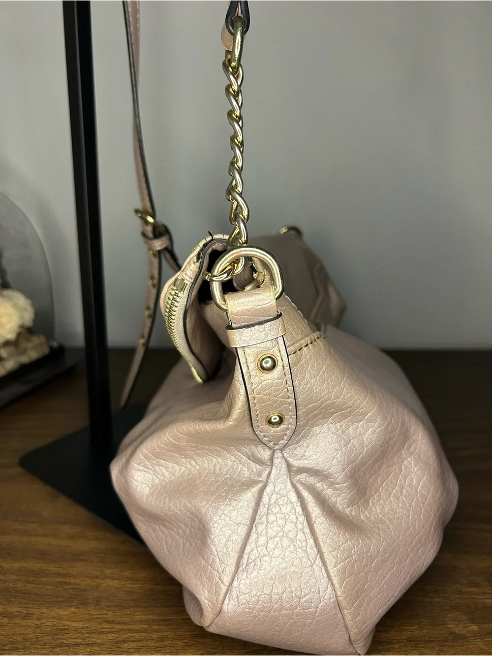 Juicy Couture Greta Lilac Pearl Iridescent Flap Crossbody Y2K Bag